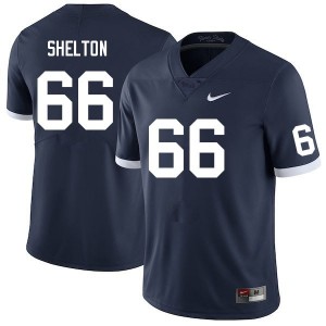 Men's Drew Shelton Retro Navy Penn State Nittany Lions #66 College Football Stitched Jersey 988189-659