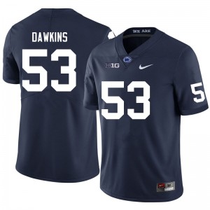 Men Nick Dawkins Navy Penn State Nittany Lions #53 College Football Game Jersey 740250-501