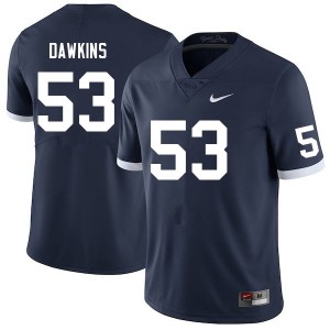 Men Nick Dawkins Retro Penn State Nittany Lions #53 College Football NCAA Jersey 117347-525