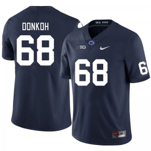 Men Anthony Donkoh Navy Penn State Nittany Lions #68 College Football Replica Jersey 685112-159