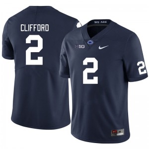 Men's Liam Clifford Navy Penn State Nittany Lions #2 College Football Official Jersey 167073-543