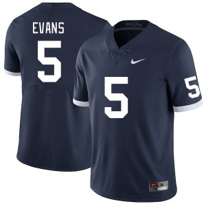 Men's Omari Evans Retro Penn State Nittany Lions #5 College Football Replica Jersey 895384-541