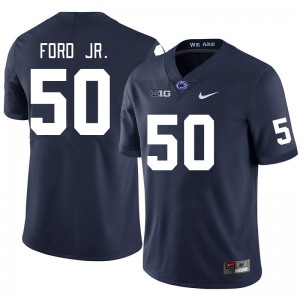 Men Alonzo Ford Jr. Navy Penn State Nittany Lions #50 College Football Official Jersey 922560-116