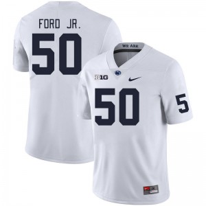 Men Alonzo Ford Jr. White Penn State Nittany Lions #50 College Football Limited Jersey 269919-818