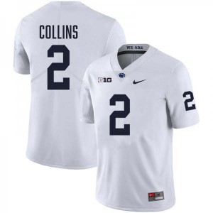 Men's Audavion Collins White Penn State Nittany Lions #2 College Football Stitched Jersey 324995-436