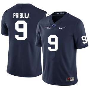Men's Beau Pribula Navy Penn State Nittany Lions #9 College Football 2024-25 Jersey 998249-634