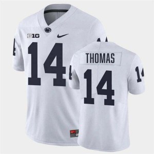 Men's Braz Thomas White Penn State Nittany Lions #14 College Football Stitched Jersey 954725-873