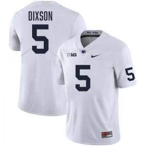 Men's Daryus Dixson White Penn State Nittany Lions #5 College Football Stitched Jersey 994244-525