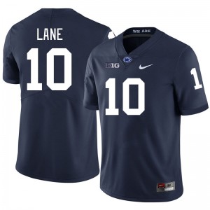 Men Dejuan Lane Navy Penn State Nittany Lions #10 College Football Embroidery Jersey 958263-503