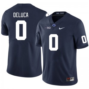 Men Dominic DeLuca Navy Penn State Nittany Lions #0 College Football Embroidery Jersey 351935-606