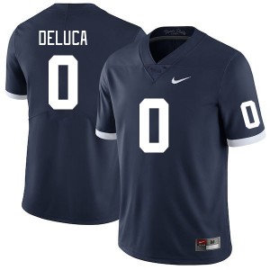 Men Dominic DeLuca Retro Penn State Nittany Lions #0 College Football Game Jersey 720402-268