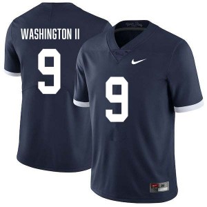 Men's Elliot Washington II Retro Navy Penn State Nittany Lions #9 College Football Stitched Jersey 497505-843