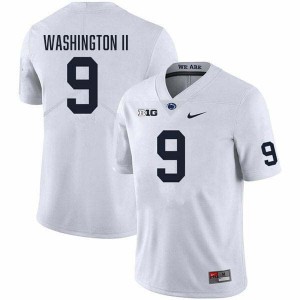 Men's Elliot Washington II White Penn State Nittany Lions #9 College Football Stitched Jersey 158995-956