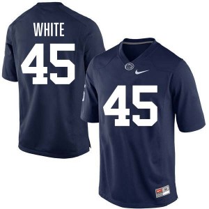 Men's Enai White Navy Penn State Nittany Lions #45 College Football Stitched Jersey 410883-135