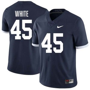 Men's Enai White Retro Navy Penn State Nittany Lions #45 College Football Stitched Jersey 575567-949