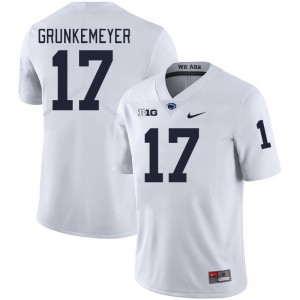 Men Ethan Grunkemeyer White Penn State Nittany Lions #17 College Football Limited Jersey 727952-156