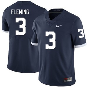 Men's Julian Fleming Retro Penn State Nittany Lions #3 College Football NCAA Jersey 382244-940
