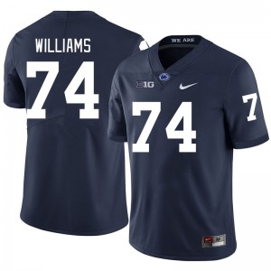 Men J'ven Williams Navy Penn State Nittany Lions #74 College Football Stitched Jersey 788140-131