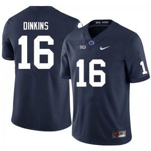 Men Khalil Dinkins Navy Penn State Nittany Lions #16 College Football 2024-25 Jersey 890046-871