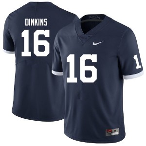 Men Khalil Dinkins Retro Penn State Nittany Lions #16 College Football Game Jersey 508598-310