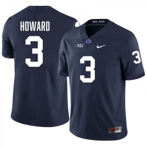 Men's Koby Howard Navy Penn State Nittany Lions #3 College Football Stitched Jersey 818329-807