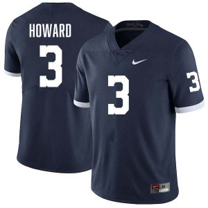 Men's Koby Howard Retro Navy Penn State Nittany Lions #3 College Football Stitched Jersey 445587-780