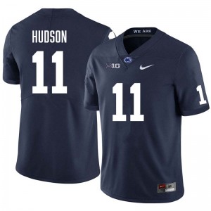 Men's Kyron Hudson Navy Penn State Nittany Lions #11 College Football Stitched Jersey 874276-449