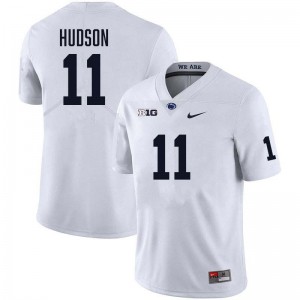 Men's Kyron Hudson White Penn State Nittany Lions #11 College Football Stitched Jersey 834652-158