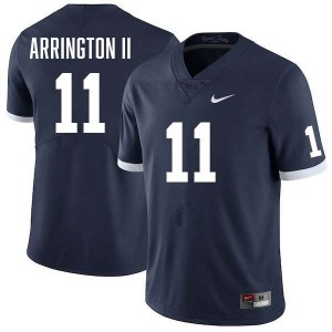 Men's LaVar Arrington II Retro Navy Penn State Nittany Lions #11 College Football Stitched Jersey 415573-913