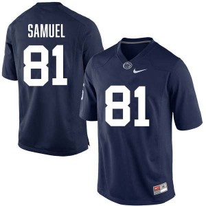 Men's Lyrick Samuel Navy Penn State Nittany Lions #81 College Football Stitched Jersey 290137-223