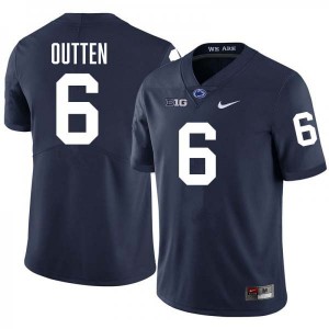 Men's Matt Outten Navy Penn State Nittany Lions #6 College Football Stitched Jersey 411849-263
