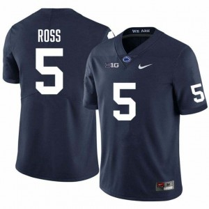 Men's Devonte Ross Navy Penn State Nittany Lions #5 College Football Stitched Jersey 814117-323