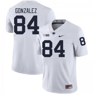 Men Peter Gonzalez White Penn State Nittany Lions #84 College Football NCAA Jersey 981813-822