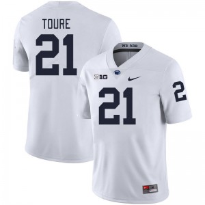 Men Vaboue Toure White Penn State Nittany Lions #21 College Football Embroidery Jersey 375754-321