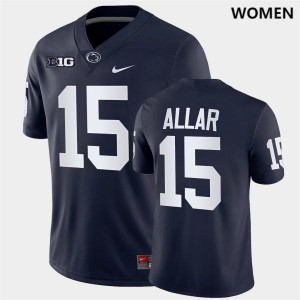Women's Drew Allar Navy Penn State Nittany Lions #15 Football Jersey 802114-324