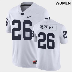Women's Saquon Barkley White Penn State Nittany Lions #26 Football Jersey 446560-638