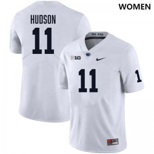Women's Kyron Hudson White Penn State Nittany Lions #11 College Football Stitched Jersey 719458-635
