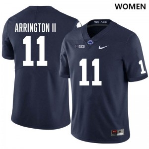 Women's LaVar Arrington II Navy Penn State Nittany Lions #11 College Football Stitched Jersey 650809-997