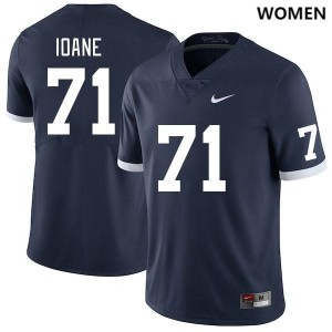 Women's Olaivavega Ioane Retro Navy Penn State Nittany Lions #71 College Football Stitched Jersey 574045-448
