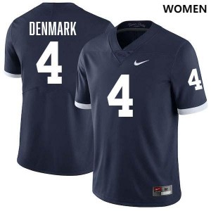 Women's Tyseer Denmark Retro Navy Penn State Nittany Lions #4 College Football Stitched Jersey 783328-969
