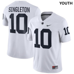 Youth Nicholas Singleton White Penn State Nittany Lions #10 Football Jersey 929740-887