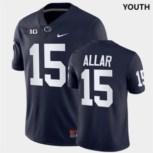 Youth Drew Allar Navy Penn State Nittany Lions #15 Football Jersey 430079-971