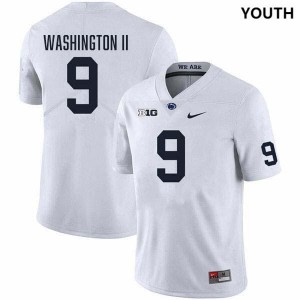 Youth Elliot Washington II White Penn State Nittany Lions #9 College Football Stitched Jersey 284914-648