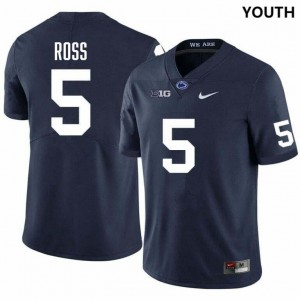 Youth Devonte Ross Navy Penn State Nittany Lions #5 College Football Stitched Jersey 952598-928