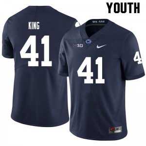 Youth Kobe King Navy Penn State Nittany Lions #41 College Football High School Jersey 756799-289