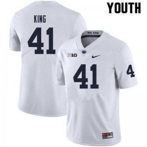 Youth Kobe King White Penn State Nittany Lions #41 College Football Replica Jersey 795928-994