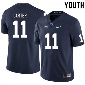 Youth Abdul Carter Navy Penn State Nittany Lions #11 College Football Embroidery Jersey 218427-710