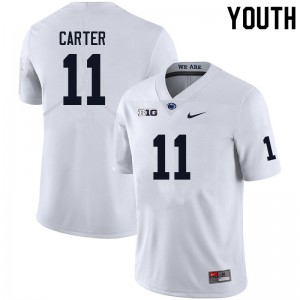 Youth Abdul Carter White Penn State Nittany Lions #11 College Football NCAA Jersey 486461-420