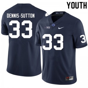 Youth Dani Dennis-Sutton Navy Penn State Nittany Lions #33 College Football Player Jersey 312735-101