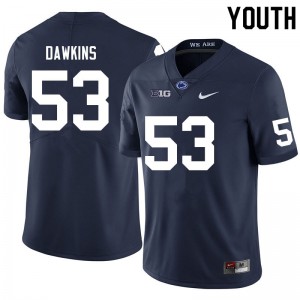 Youth Nick Dawkins Navy Penn State Nittany Lions #53 College Football NCAA Jersey 624413-525